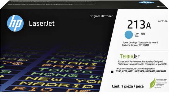 HP Tonercartridge W2131A 213A blauw