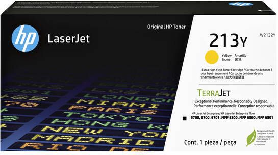 HP Tonercartridge W2132Y 213Y geel