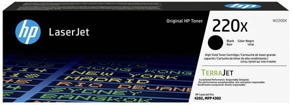 HP Tonercartridge W2200X 220X zwart