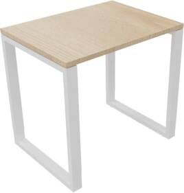 Huislijn Bijzettafel 4431 80 x 60 cm. Wit Eiken licht
