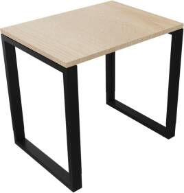 Huislijn Bijzettafel 4431 80 x 60 cm. Zwart Eiken licht