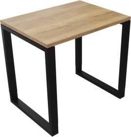 Huislijn Bijzettafel 4431 80 x 60 cm. Zwart Eiken YT49a