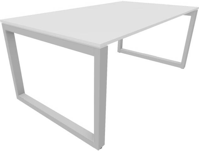 Huislijn Bureau 4431 recht 200 x 90 cm Alu Wit