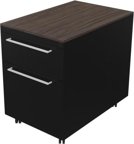 Huislijn Verrijdbaar ladenblok 12211 44 x 60 x 58 cm. Zwart Eiken donker