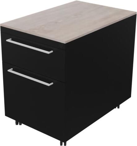 Huislijn Verrijdbaar ladenblok 12211 44 x 60 x 58 cm. Zwart Eiken Robson