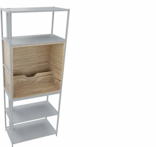 Huislijn Kastelement 22701 204 x 80 x 43 cm. Alu Eiken YT49a