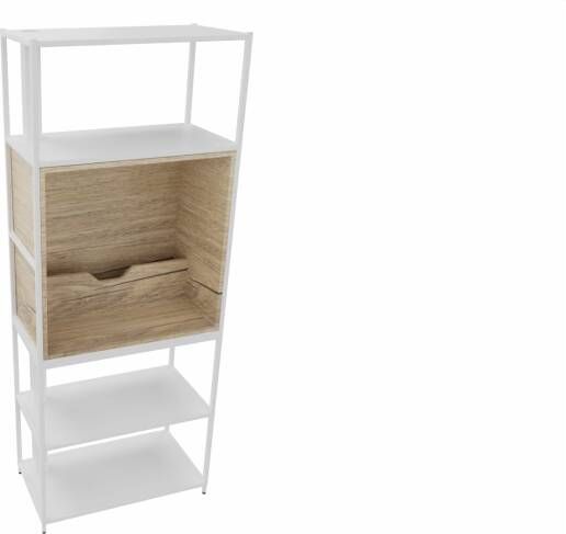 Huislijn Kastelement 22701 204 x 80 x 43 cm. Wit Eiken YT49a