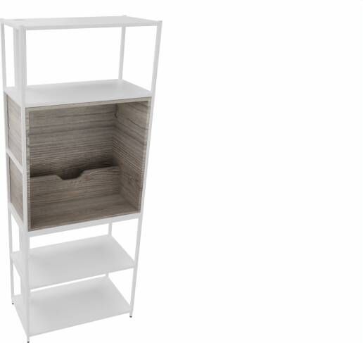 Huislijn Kastelement 22701 204 x 80 x 43 cm. Wit Eiken YT63A