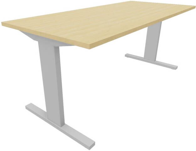 Huislijn Recht bureau 200 x 90 cm Alu Beuken