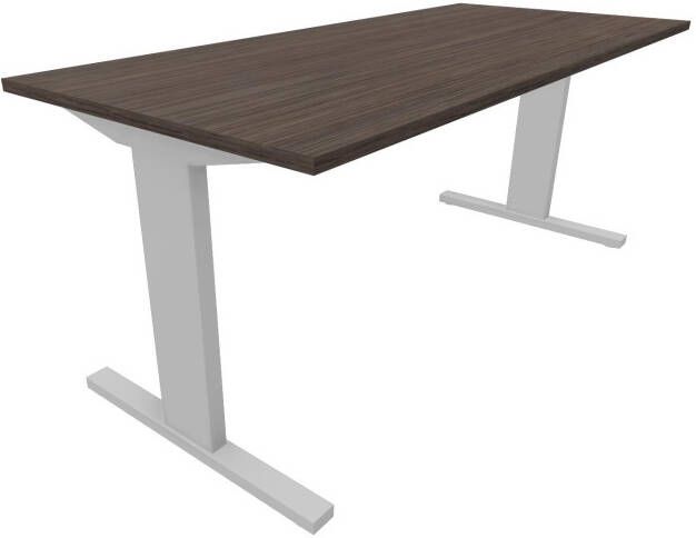 Huislijn Recht bureau 200 x 90 cm Alu Eiken donker