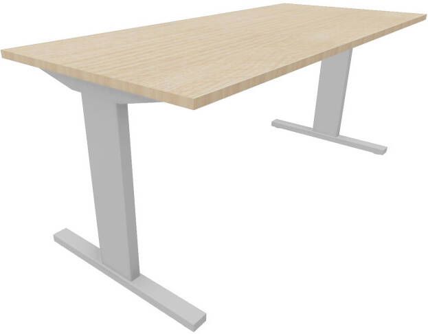 Huislijn Recht bureau 200 x 90 cm Alu Eiken licht
