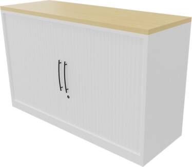 Huislijn Roldeurkast 11711 72 x 120 x 43 cm. Wit Beuken