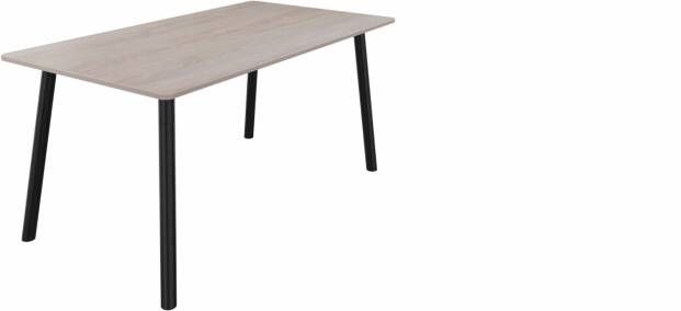 Huislijn Tafel 8711 recht 200 x 80 cm. Zwart Eiken Robson Zwart