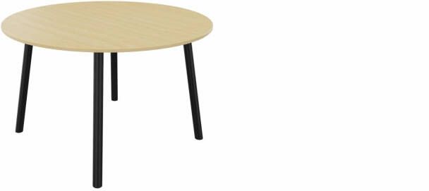 Huislijn Tafel 9311 rond 120 cm. Zwart Beuken Zwart