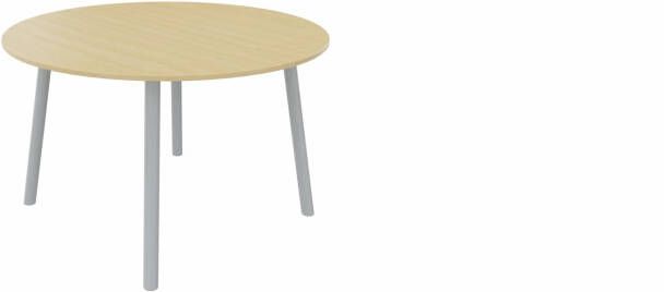 Huislijn Tafel 9311 rond 80 cm. Alu Beuken Aluminium