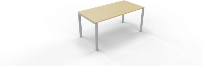 Huislijn Vergadertafel 6011 recht 180 x 80 cm. Alu Beuken