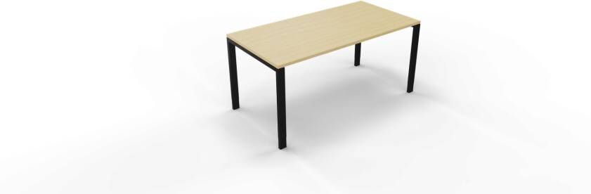 Huislijn Vergadertafel 6011 recht 180 x 90 cm. Zwart Beuken