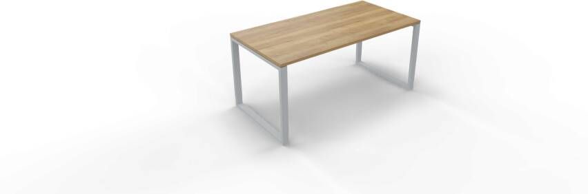 Huislijn Vergadertafel 6111 recht 200 x 90 cm Alu Eiken YT49a