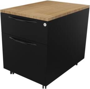 Huislijn Verrijdbaar ladenblok 11611 44 x 60 x 58 cm. Zwart Toscaans noten