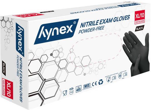 Hynex Handschoen XL nitril 100stuks zwart