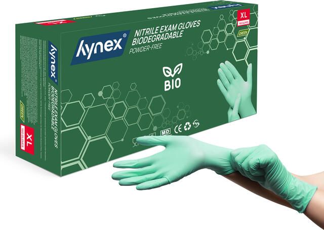 Hynex Handschoen nitril Bio XL groen 3.5gr 100 stuks