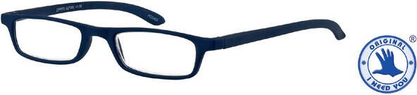 I Need You Leesbril +1.00 Zipper Blauw