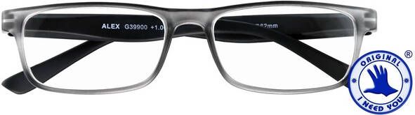 I Need You Leesbril Alex +1.00 dpt antraciet zwart - Foto 2