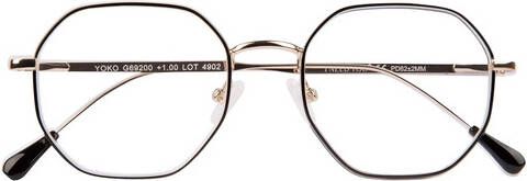 I Need You Leesbril Yoko +1.5 dpt zwart-goud