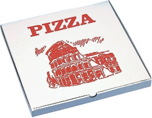 IEZZY horeca en catering Pizzadoos IEZZY 33cmx33x3cm vierkant 100 stuks