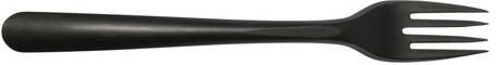 IEZZY horeca en catering Vork IEZZY herbruikbaar CPLA 190mm 50 stuks zwart