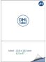 Iezzy Etiket DHL A4 1.000 vel 210x102 mm 1000 labels - Thumbnail 2