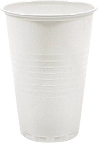 IEZZY horeca en cate Beker IEZZY 180mlØ70mm plastic 100 stuks wit verstevigde onderkant