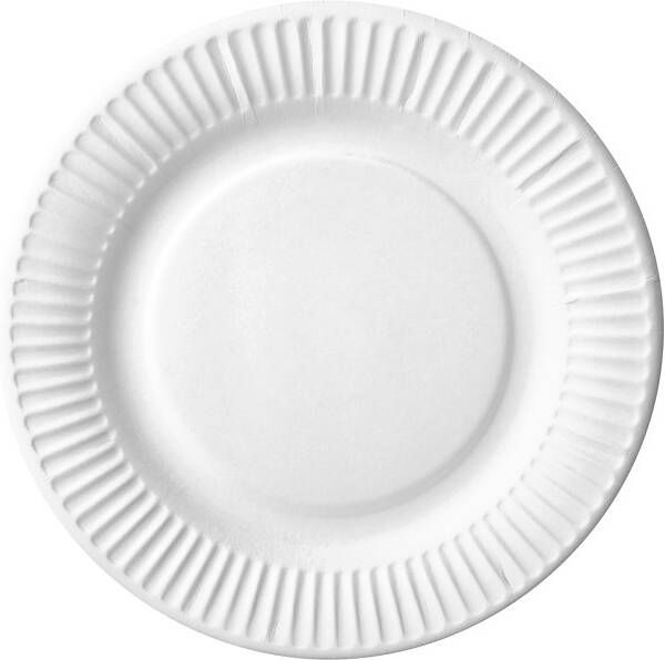 IEZZY horeca en catering Bord IEZZY Ã180mm karton 100 stuks wit