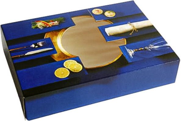 IEZZY horeca en cate Cateringdoos IEZZY 35.7x24.7x8cm blauw 10 stuks
