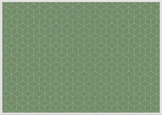 IEZZY horeca en catering Placemat IEZZY hexagon groen 6 stuks