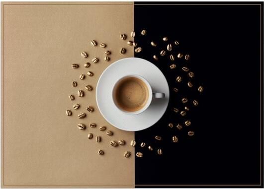 IEZZY horeca en catering Placemat IEZZY koffiekop bruin 6 stuks