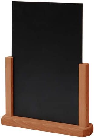 IEZZY horeca en catering Tafelkrijtbord IEZZY A5 lichtbruin hout