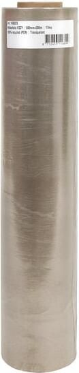 Iezzy Wikkelfolie 500mmx300m 17mu 100% recycled (PCR) transparant