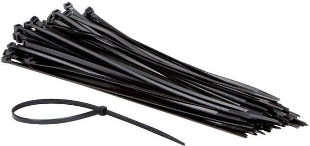 Iezzy Inbindstrips nylon 4.8x300mm D 81mm zwart 100 stuks
