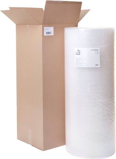 Iezzy Luchtkussenfolie rol 1000mmx5m transparant - Foto 3