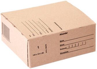 Iezzy Postpakketbox 1 146x131x56mm bruin
