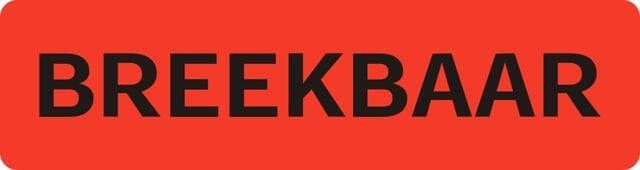 Iezzy Waarschuwingsetiket breekbaar 75mmx20mm 500 stuks