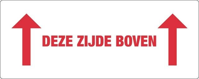 Iezzy Waarschuwingsetiket deze zijde boven 150mmx60mm 500 stuks