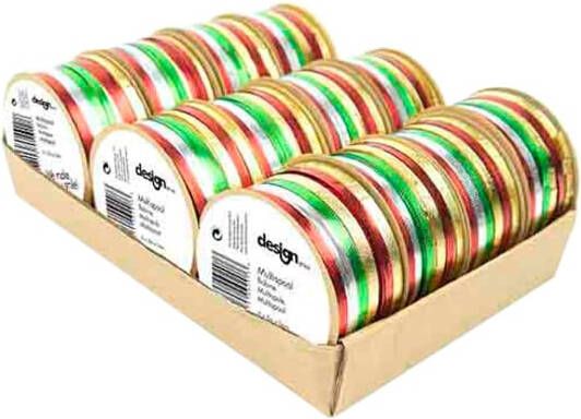 IG design Cadeaulint IG metallic 6x5m display Ã  12 rollen glitter pearl - Foto 2