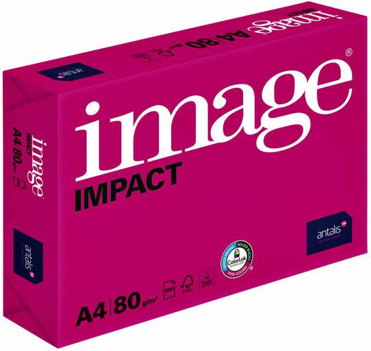 Image Kopieerpapier Impact A4 80gr wit 500vel - Foto 2