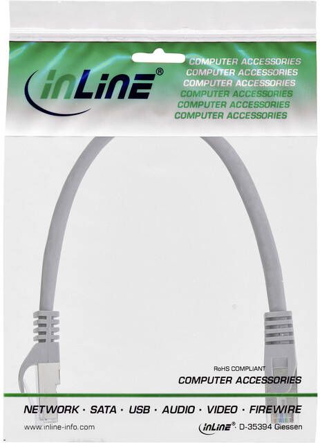 InLine Kabel Cat.5e SF UTP 1.5 meter grijs - Foto 2