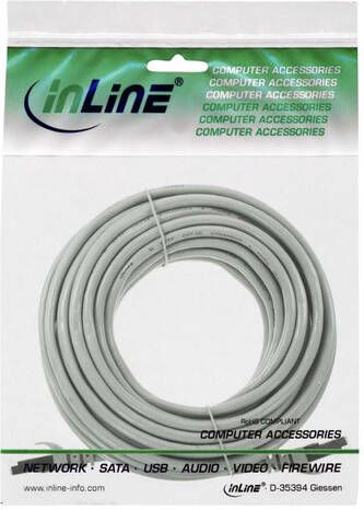 InLine Kabel Cat.5e U UTP 10 meter grijs - Foto 2