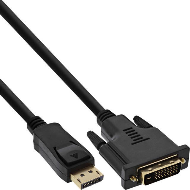 InLine Kabel Displayport DVI 24+1 M M 2 meter zwart