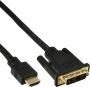 InLine Kabel HDMI DVI 18+1 pin M M 2 meter zwart - Thumbnail 2