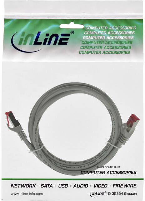 InLine Kabel patch CAT.6 S FTP 1 meter grijs - Foto 1